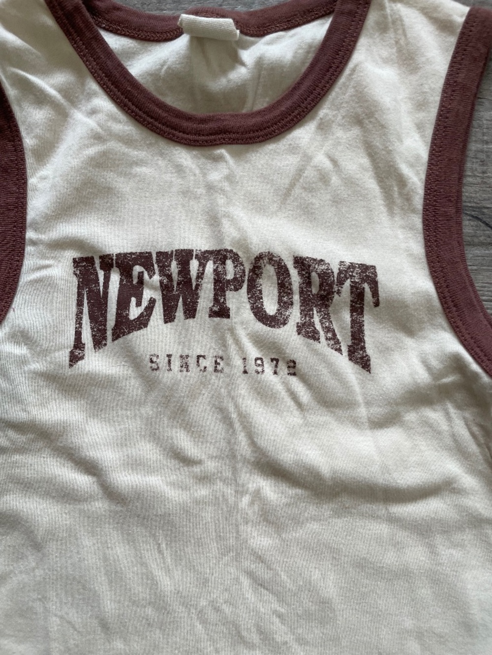 ❤️ URBAN OUTFITTERS NEWPORT CONTRAST CROP TOP